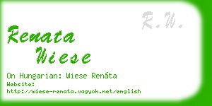 renata wiese business card